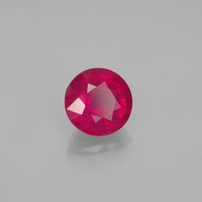 1,35 ctw natürlicher roter Rubin, Rundschliff, VS-SI