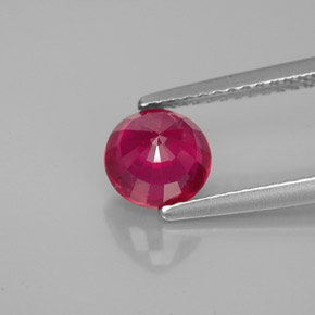 1,35 ctw natürlicher roter Rubin, Rundschliff, VS-SI