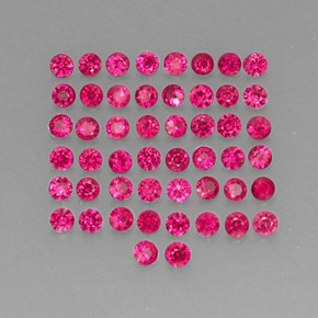  ct natürliche roter Rubin-Edelsteine, Rundschliff, VS-SI