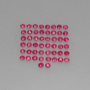  ct natürliche roter Rubin-Edelsteine, Rundschliff, VS-SI