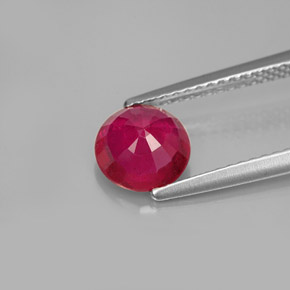 1,50 ctw natürlicher roter Rubin, Rundschliff, VS-SI