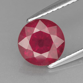 1,75 ctw natürlicher roter Rubin, Rundschliff, VS-SI