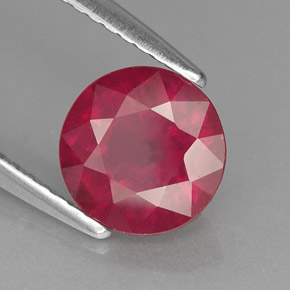 1,75 ctw natürlicher roter Rubin, Rundschliff, VS-SI