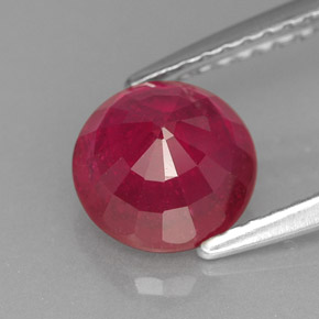1,75 ctw natürlicher roter Rubin, Rundschliff, VS-SI