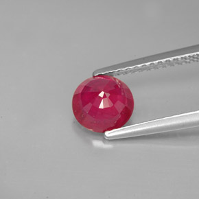 1,26 ctw natürlicher roter Rubin, Rundschliff, VS-SI