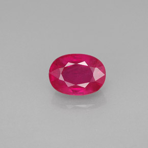 1,40 ctw natürlicher roter Rubin, Oval Schliff, VS-SI