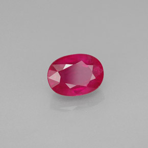 1,40 ctw natürlicher roter Rubin, Oval Schliff, VS-SI