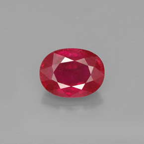 1,90 ctw natürlicher roter Rubin, Oval Schliff, VS-SI