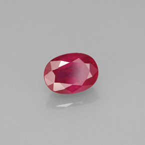1,30 ctw natürlicher roter Rubin, Oval Schliff, VS-SI