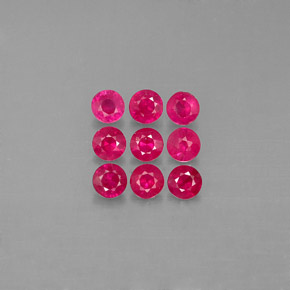  ct natürliche roter Rubin-Edelsteine, Rundschliff, VS