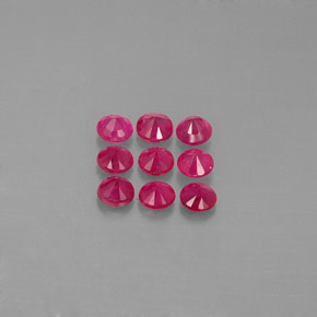  ct natürliche roter Rubin-Edelsteine, Rundschliff, VS