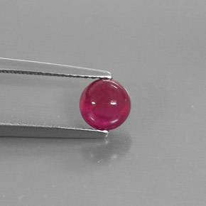 1,43 ctw natürlicher roter Rubin, Transparent, Transparent / Lichtdurchlässig
