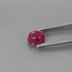 1,43 ctw natürlicher roter Rubin, Transparent, Transparent / Lichtdurchlässig