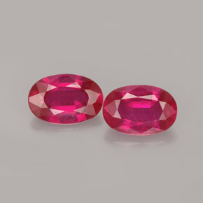  ct natürliche roter Rubin-Edelsteine, Oval Schliff, VS-SI