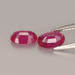  ct natürliche roter Rubin-Edelsteine, Oval Schliff, VS-SI