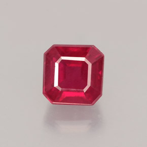 1,68 ctw natürlicher roter Rubin, Smaragdschliff, VS-SI
