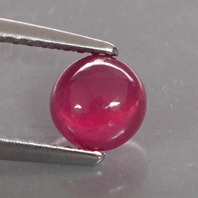 1,26 ctw natürlicher roter Rubin, Transparent, Transparent / Lichtdurchlässig