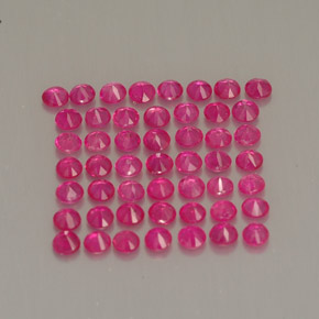  ct natürliche roter Rubin-Edelsteine, Rundschliff, VS-SI