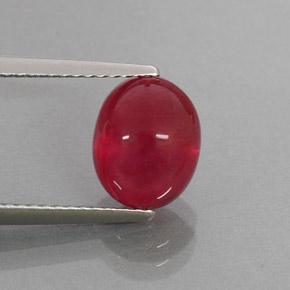 4,18 ctw natürlicher roter Rubin, Transparent, Transparent / Lichtdurchlässig