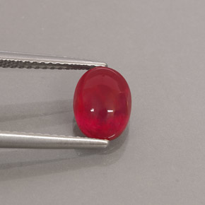 2,46 ctw natürlicher roter Rubin, Transparent, Transparent / Lichtdurchlässig