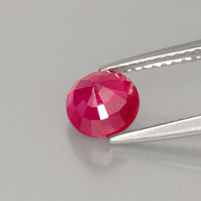 1,33 ctw natürlicher roter Rubin, Rundschliff, VS-SI