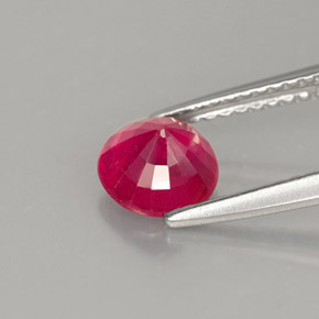 1,28 ctw natürlicher roter Rubin, Rundschliff, VS-SI