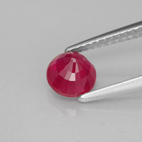 1,25 ctw natürlicher roter Rubin, Rundschliff, VS-SI