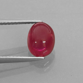 2,82 ctw natürlicher roter Rubin, Transparent, Transparent / Lichtdurchlässig