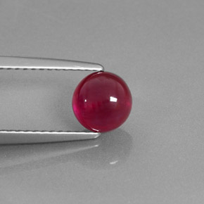 1,95 ctw natürlicher roter Rubin, Transparent, Transparent / Lichtdurchlässig