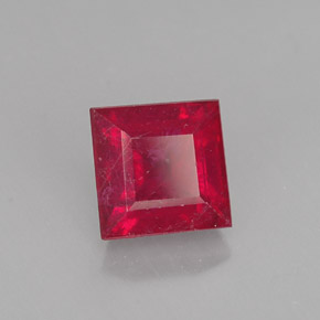 1,83 ctw natürlicher roter Rubin, Quadrat, SI