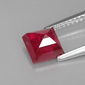 1,83 ctw natürlicher roter Rubin, Quadrat, SI