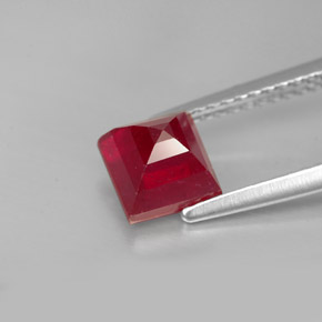 1,94 ctw natürlicher roter Rubin, Quadrat, VS-SI