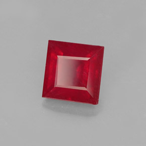 1,45 ctw natürlicher roter Rubin, Quadrat, SI