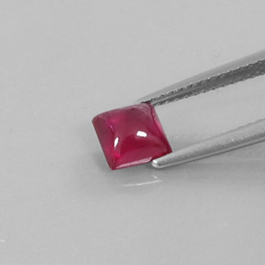1,41 ctw natürlicher roter Rubin, Transparent, Transparent / Lichtdurchlässig