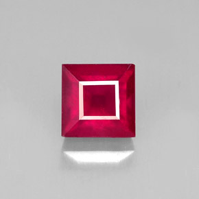 1,92 ctw natürlicher roter Rubin, Quadrat, SI