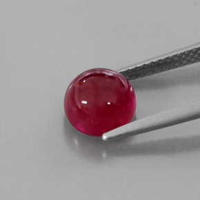 3,23 ctw natürlicher roter Rubin, Transparent, Transparent / Lichtdurchlässig