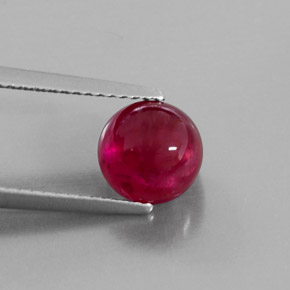 3,23 ctw natürlicher roter Rubin, Transparent, Transparent / Lichtdurchlässig
