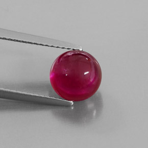 3,35 ctw natürlicher roter Rubin, Transparent, Transparent / Lichtdurchlässig