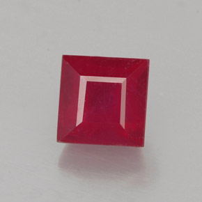 1,31 ctw natürlicher roter Rubin, Quadrat, SI