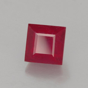 1,31 ctw natürlicher roter Rubin, Quadrat, SI