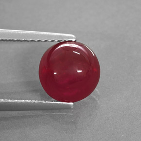 3,13 ctw natürlicher roter Rubin, Transparent, Transparent / Lichtdurchlässig