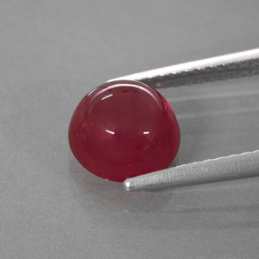 3,13 ctw natürlicher roter Rubin, Transparent, Transparent / Lichtdurchlässig