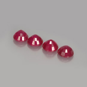  ct natürliche roter Rubin-Edelsteine, Rundschliff, SI