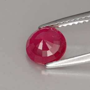 1,06 ctw natürlicher roter Rubin, Rundschliff, VS-SI
