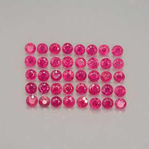  ct natürliche roter Rubin-Edelsteine, Rundschliff, VS-SI