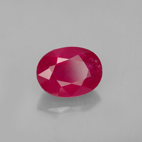 1,96 ctw natürlicher roter Rubin, Oval Schliff, VS-SI