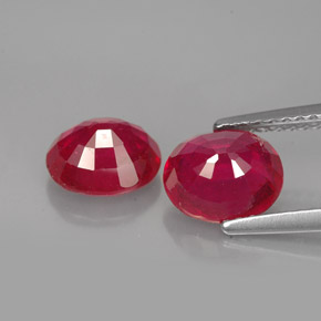 ct natürliche roter Rubin-Edelsteine, Oval Schliff, VS-SI