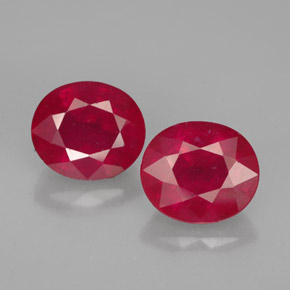  ct natürliche roter Rubin-Edelsteine, Oval Schliff, VS-SI