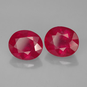  ct natürliche roter Rubin-Edelsteine, Oval Schliff, VS-SI