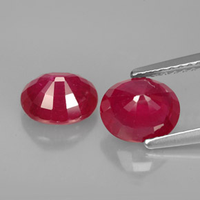  ct natürliche roter Rubin-Edelsteine, Oval Schliff, VS-SI